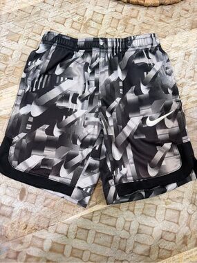 Nike Boy’s Black & White Performance Athletic Shorts